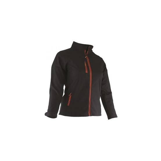 Blouson femme polaire softshell zippé noir ALBA - LMA - Image 4