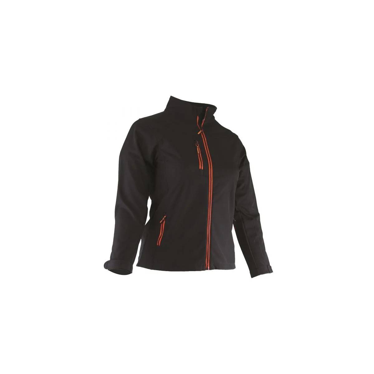 Blouson femme polaire softshell zippé noir ALBA - LMA - Imagen 4