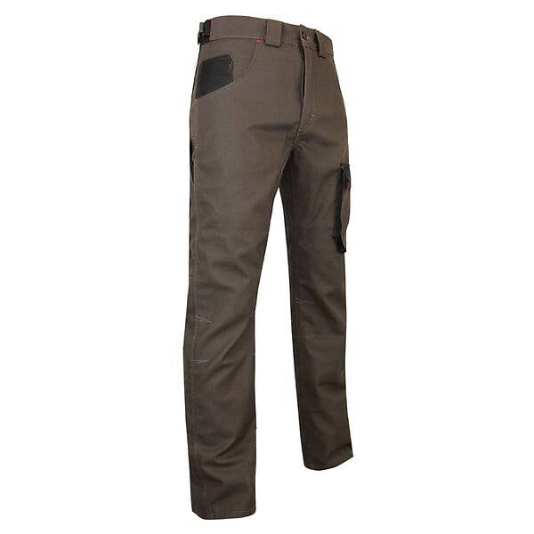 Pantalon de travail coton polyester taupe T50 - LMA