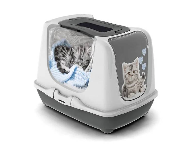 Maison de toilette plastique sérigraphiée Cat's Fashion Kitty - ANKA