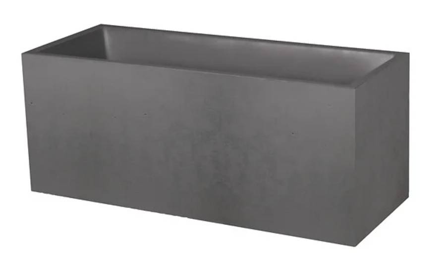 Jardinière EDA rectangulaire Basalt Anthracite - Image 1