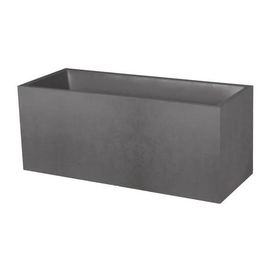 Jardinière EDA rectangulaire Basalt Anthracite - Image 3