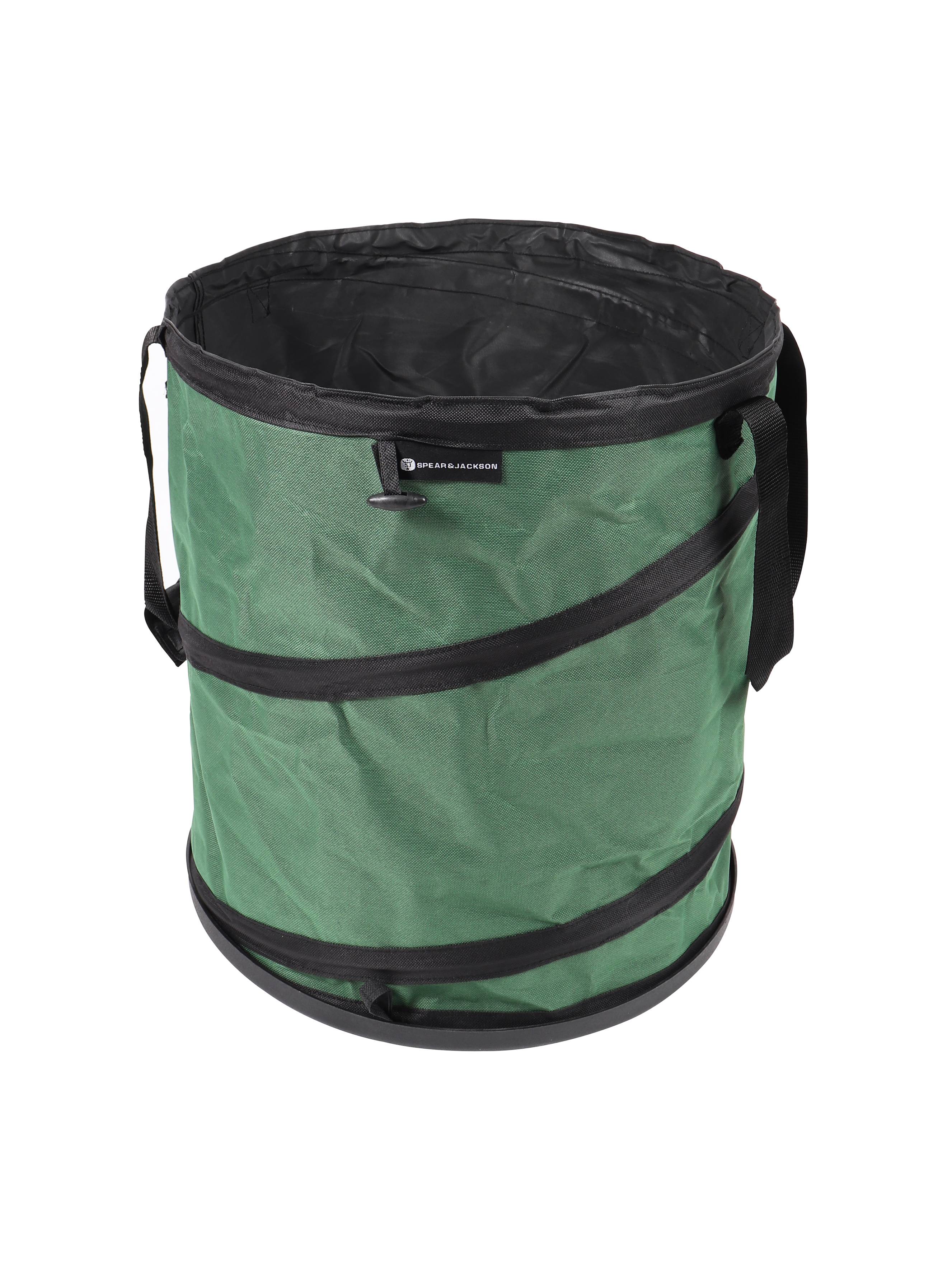 Sac de jardin pop up plastique vert 56 L - SPEAR & JACKSON - Image 1
