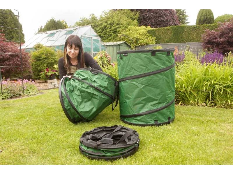 Sac de jardin pop up plastique vert 56 L - SPEAR & JACKSON - Image 3
