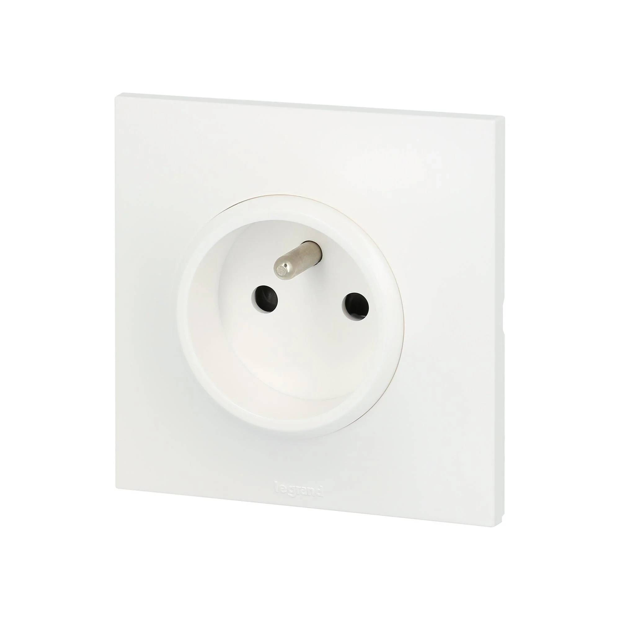 Prise de courant avec terre Neptune 16A blanc – LEGRAND - Image 2
