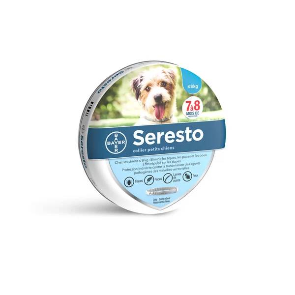 Seresto - Collier antiparasitaire petits chiens gris - Seresto