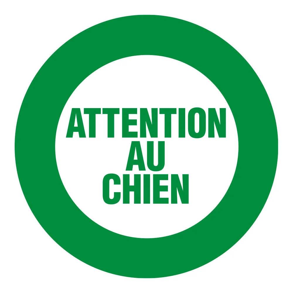 Disque Attention au chien Plastique - NOVAP