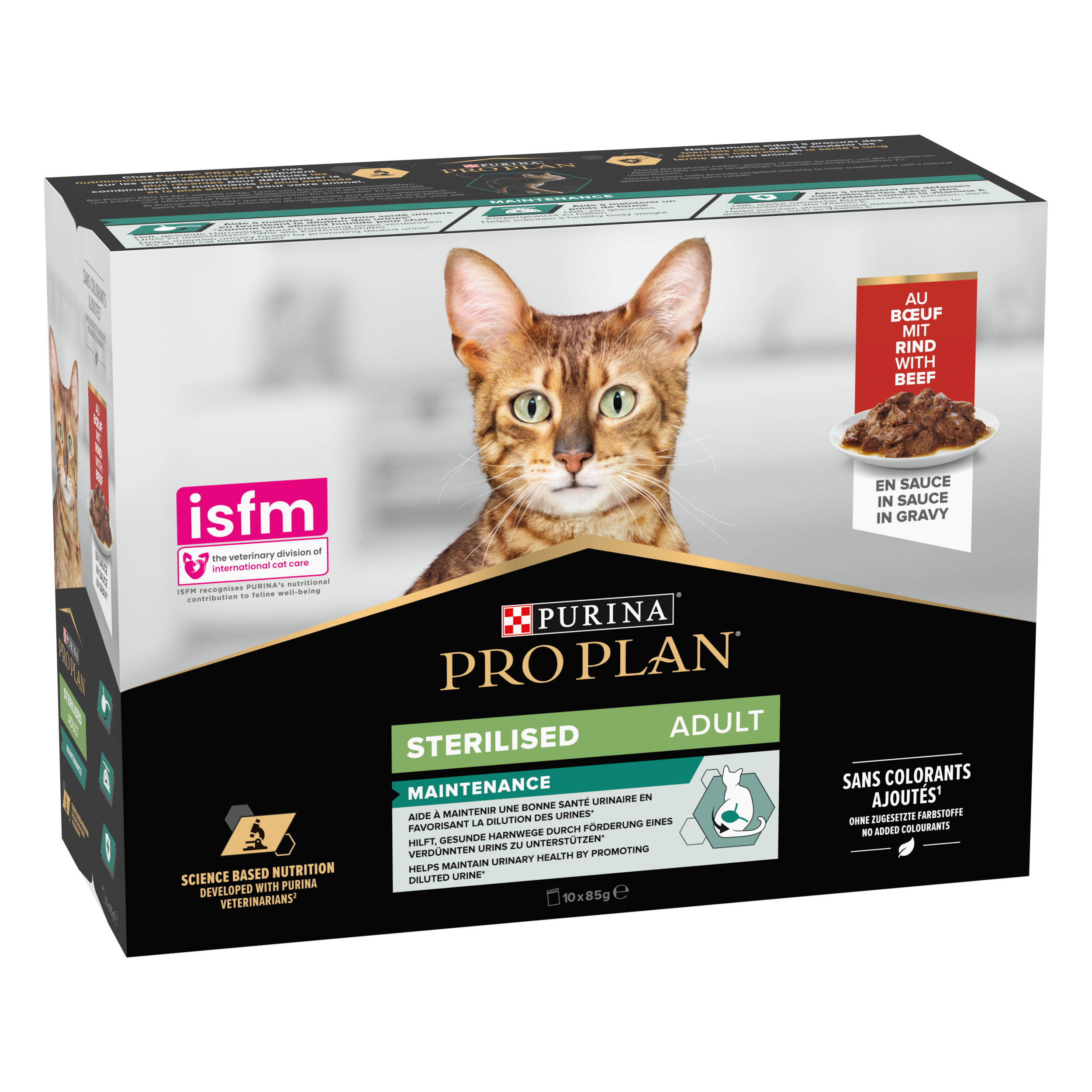 Purina Pro Plan - Paté gato Esterilizado ternera 85 g – PRO PLAN - Imagen 1