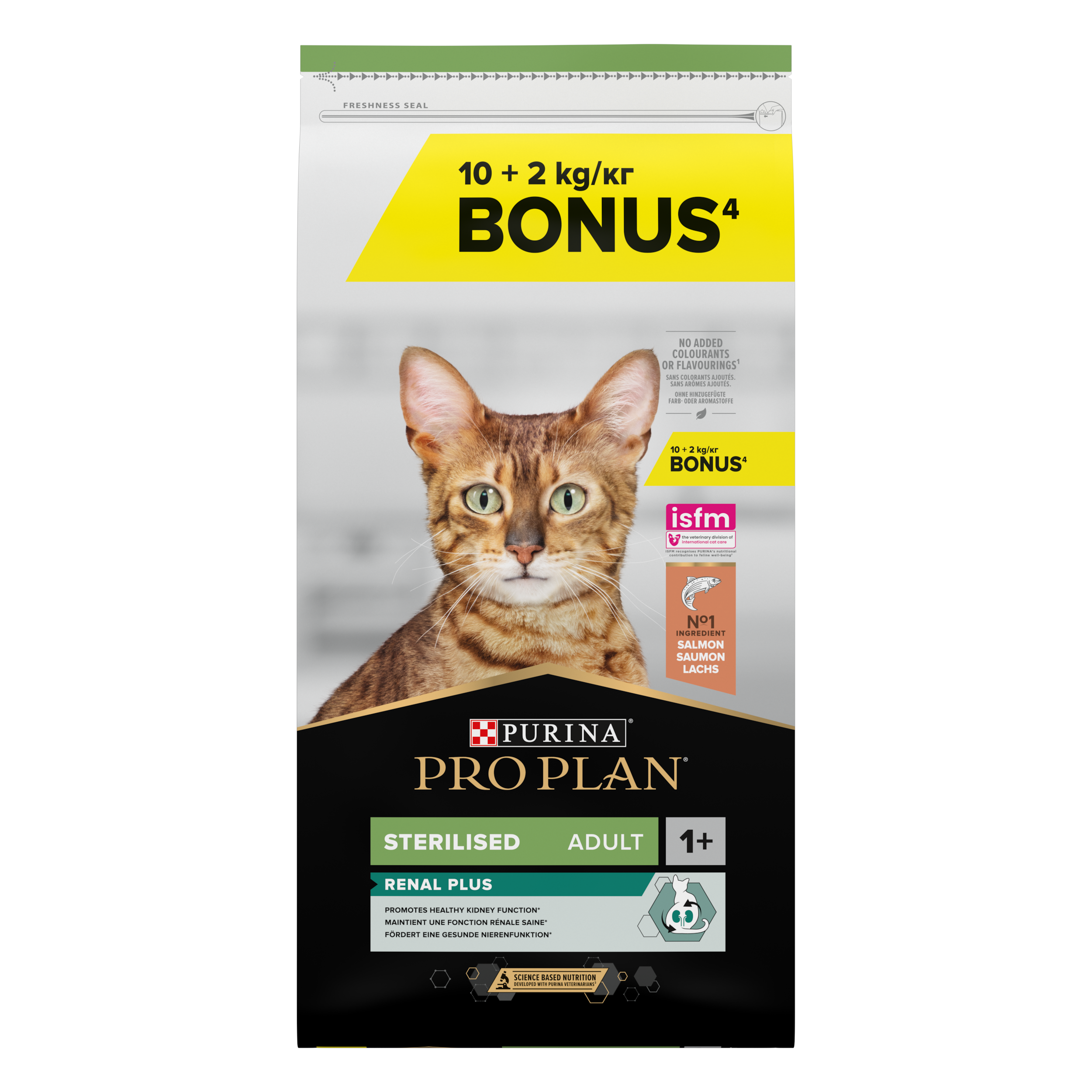 Purina Pro Plan - Croquettes chat Stérilisé Saumon 10kg + 2kg gratuits - PRO PLAN