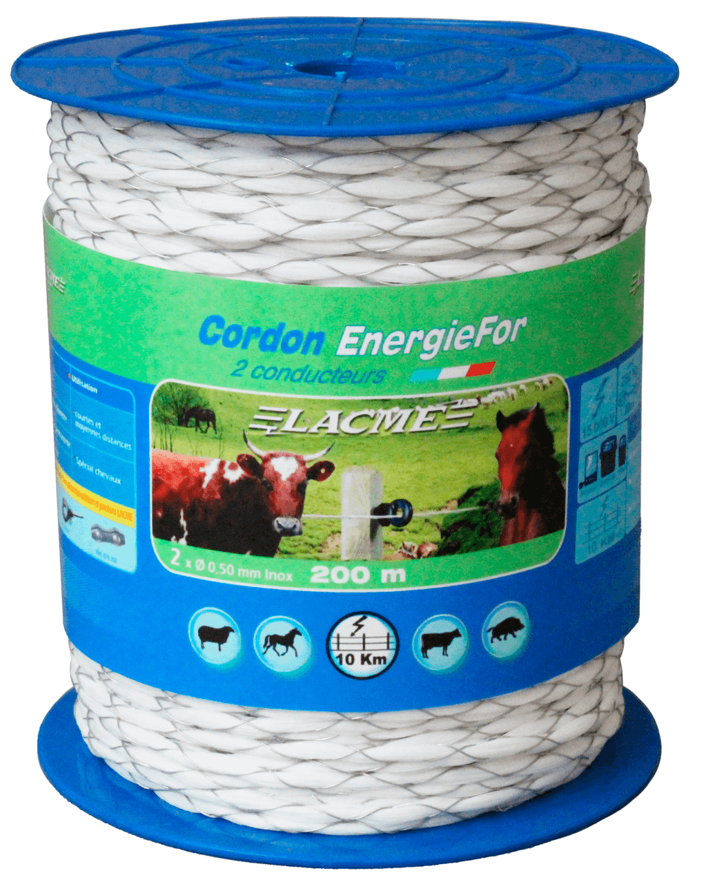 Lacme - Cuerda Energiefor, 2 conductores - Bobina de 200 m - Imagen 1