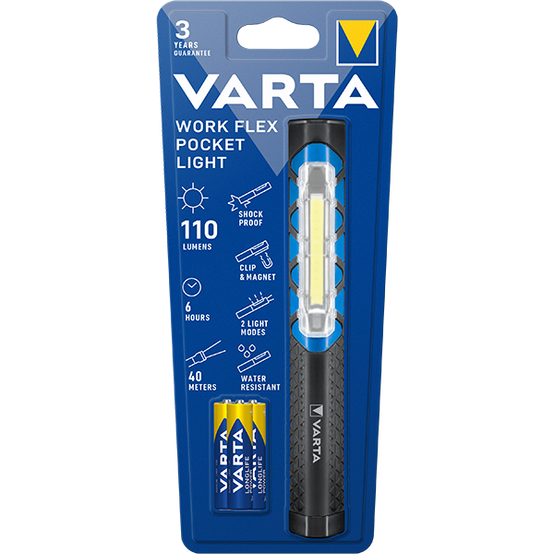 Torche professionnelle LED résistante eau chocs VARTA - Image 1