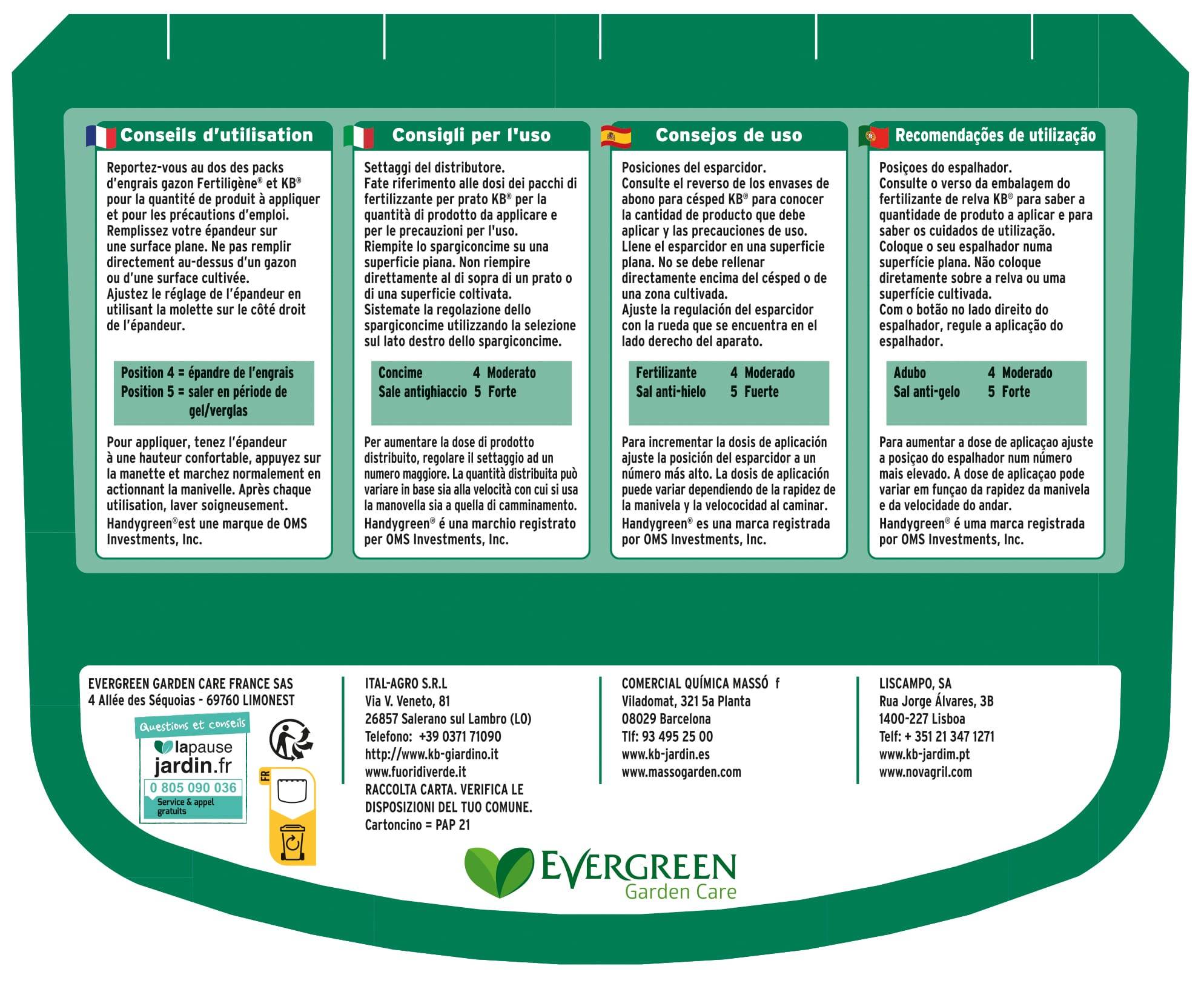 Fertiligène - Epandeur manuel Handy Green - FERTILIGÈNE - Imagen 2
