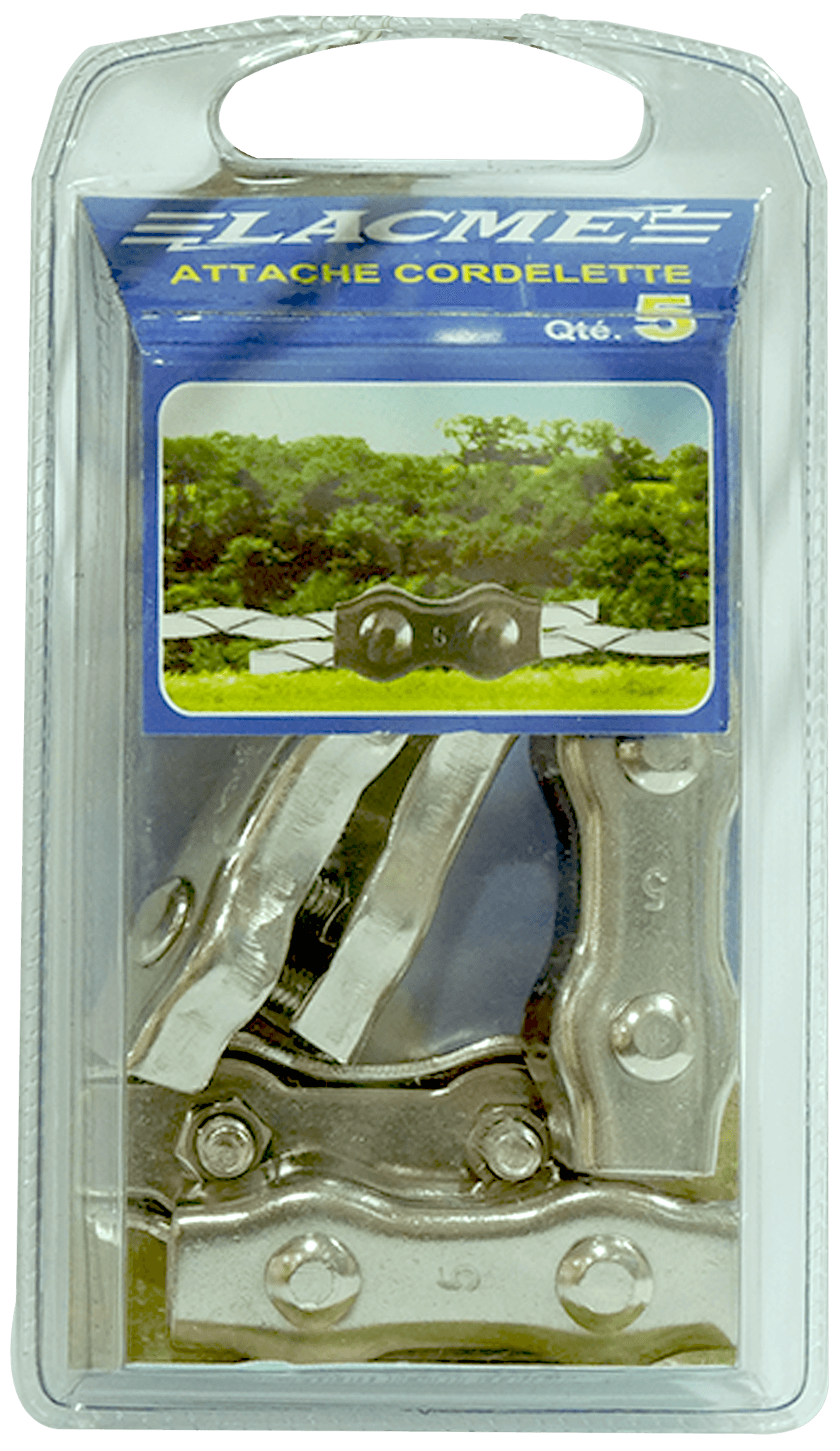 Lacme - Blister de 5 attaches cordelette, inox. - Imagen 4