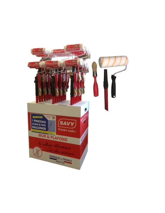 Ensemble peinture rouleau pinceau rallonge - SAVY - Image 2