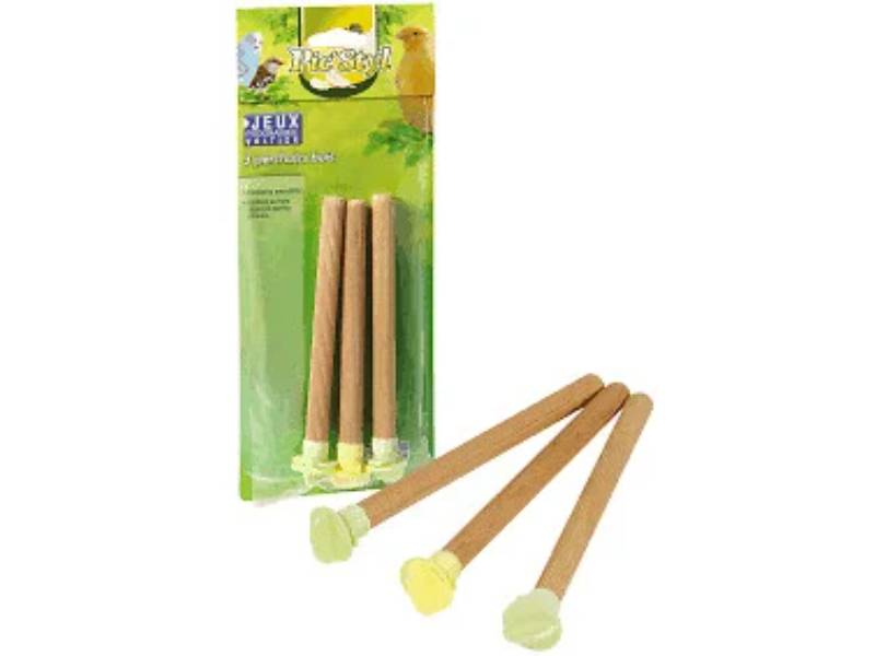 PERCHA DE MADERA POR 3 - 16,5CM TYROL