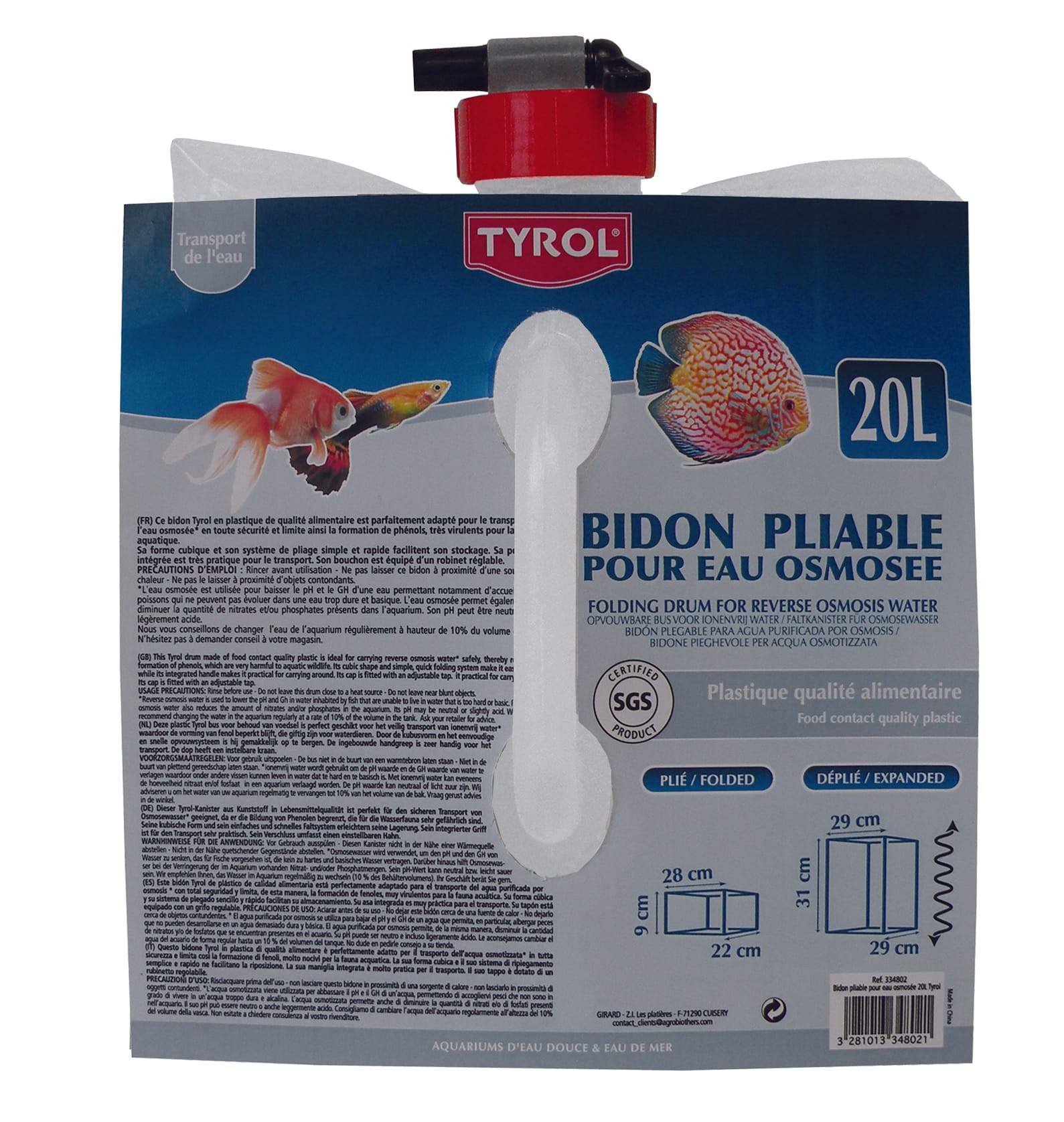 Bidon Pour Eau Osmosée - TYROL - Image 1