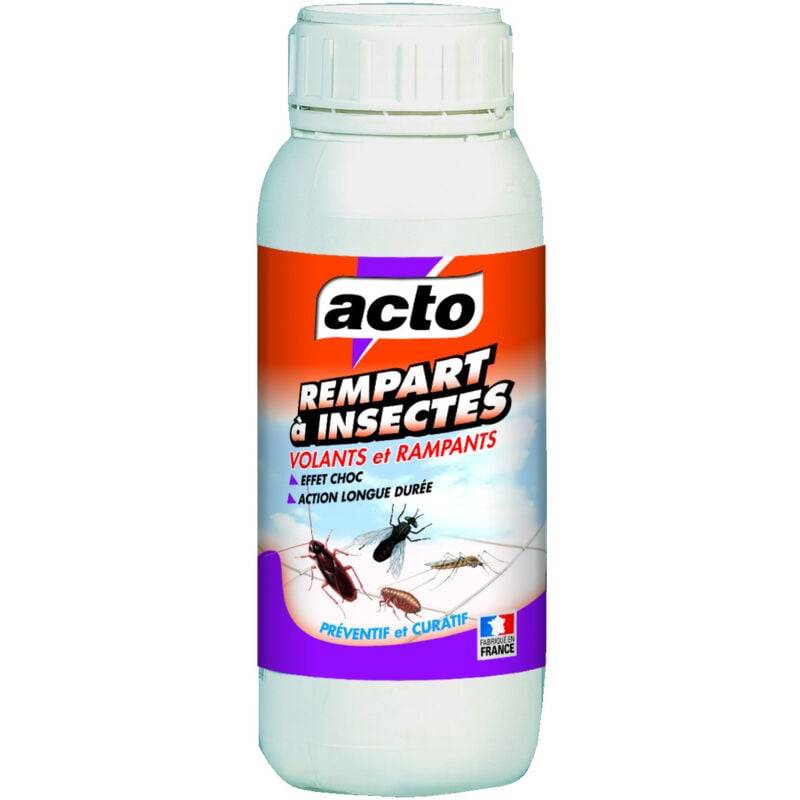 Insecticide concentré rempart à insectes plastique noir L.6.8 cm l.6.8 cm H.19.4 cm - Acto - Imagen 3