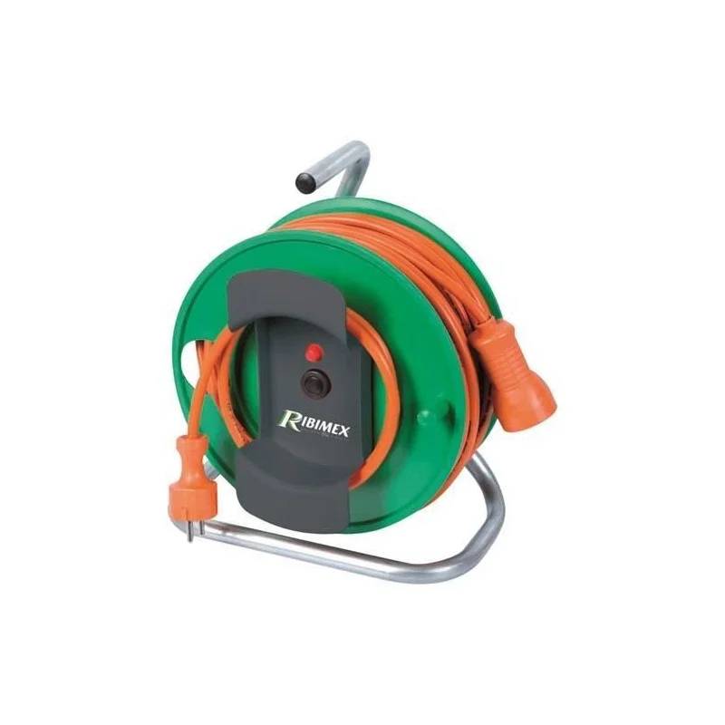 Ribiland - Enrouleur électrique 25 M Câble Orange Jardin Plastique H05Vv-F – RIBILAND