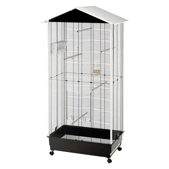 Cage à oiseaux et volière avec toit Nota plastique 76,5 x 57 x 161,5 cm FERPLAST - Image 2