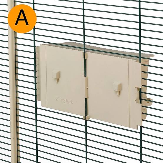 Cage à oiseaux et volière avec toit Nota plastique 76,5 x 57 x 161,5 cm FERPLAST - Image 7