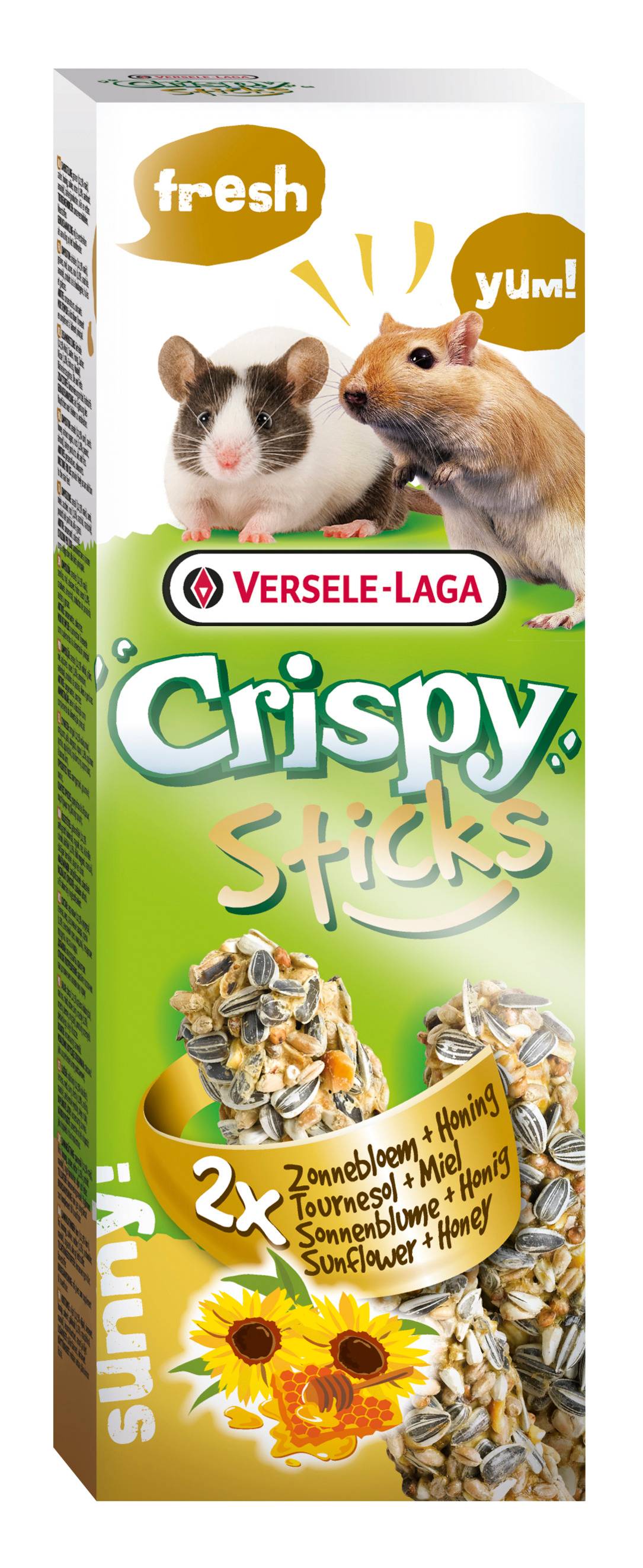 Friandise Cuite Gerbilles Souris Tournesol Miel 2x 55g CRISPY - Imagen 1