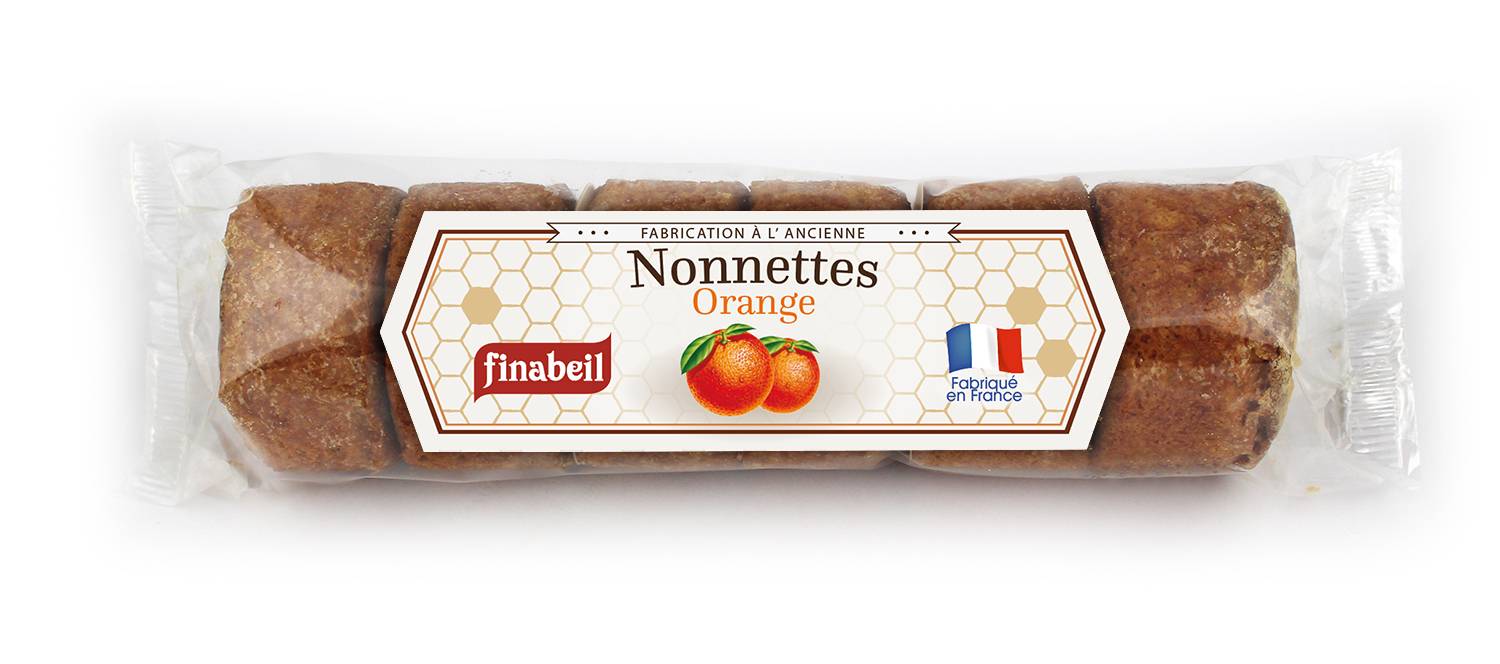 Finabeil - Nonnettes fourrées orange 200 g - Finabeil