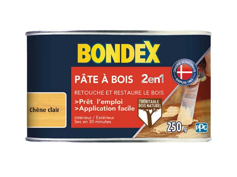 Pâte à bois rebouche et restaure 2en1 chêne clair 250g – BONDEX - Image 3