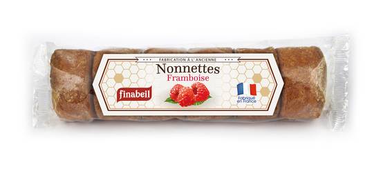 Finabeil - Nonnettes fourrées framboise 200 g - Finabeil