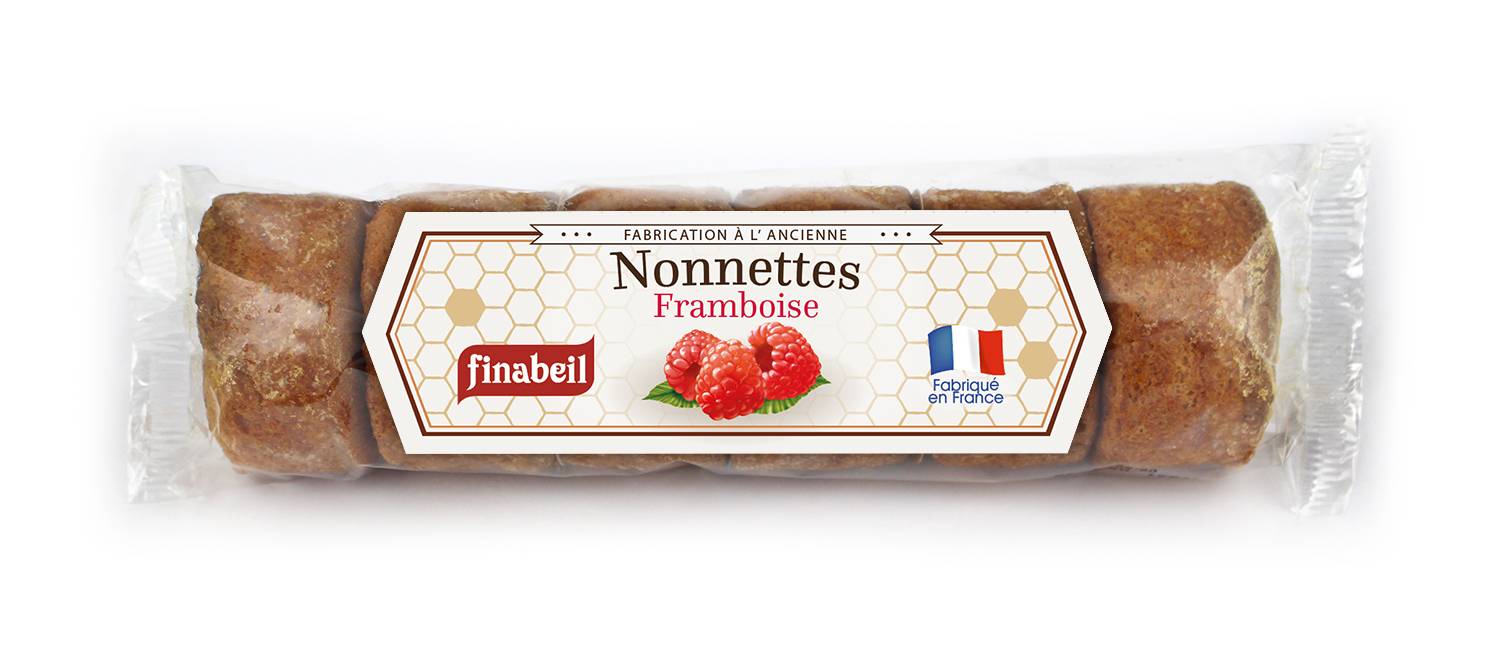 Finabeil - Nonnettes rellenas de frambuesa 200 g - Finabeil