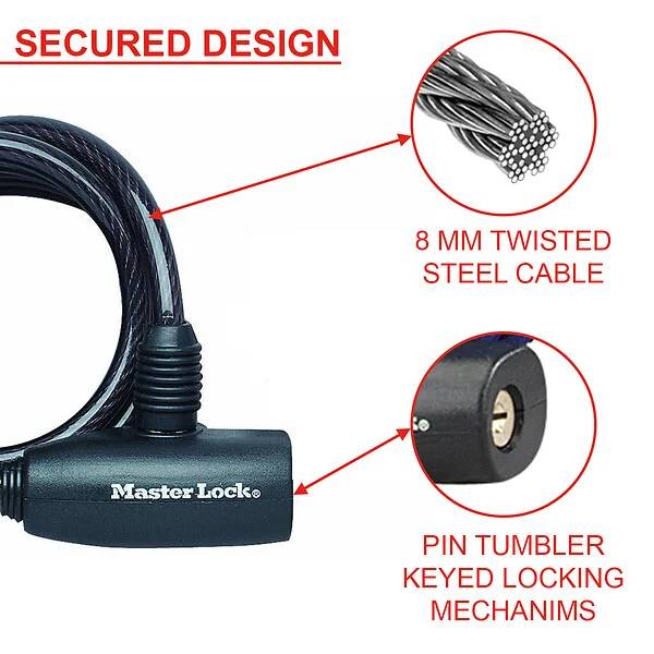 Câble antivol à clé - MASTER LOCK - Image 5