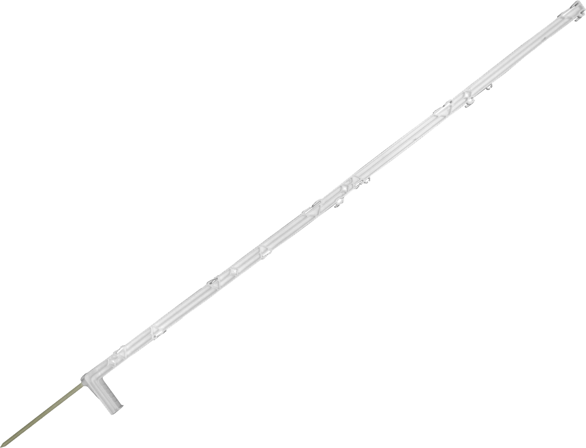 Lacme - Piquet ISOPOST 140 blanc, talon profilé. - Imagen 2
