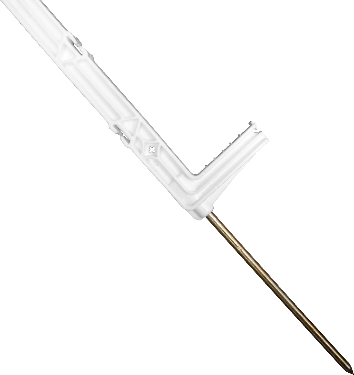 Lacme - Piquet ISOPOST 140 blanc, talon profilé. - Imagen 3