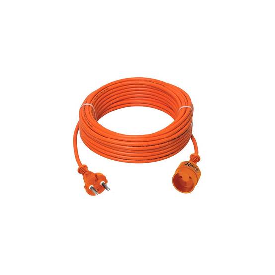 Prolongateur électrique jardin câble HO5VV-F 2G1.5 orange L.20 m - Ribimex - Image 2