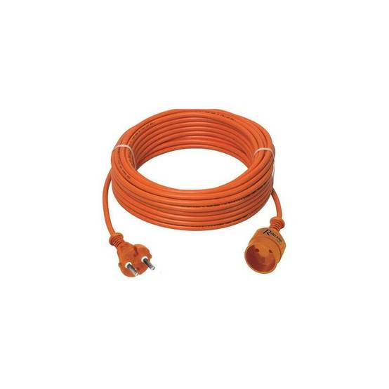 Prolongateur électrique jardin câble HO5VV-F 2G1.5 orange L.20 m - Ribimex - Image 3