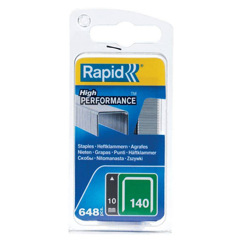 Agrafes Fil Plat N°140/10 mm Galvanisées Blister 650 - RAPID - Image 1