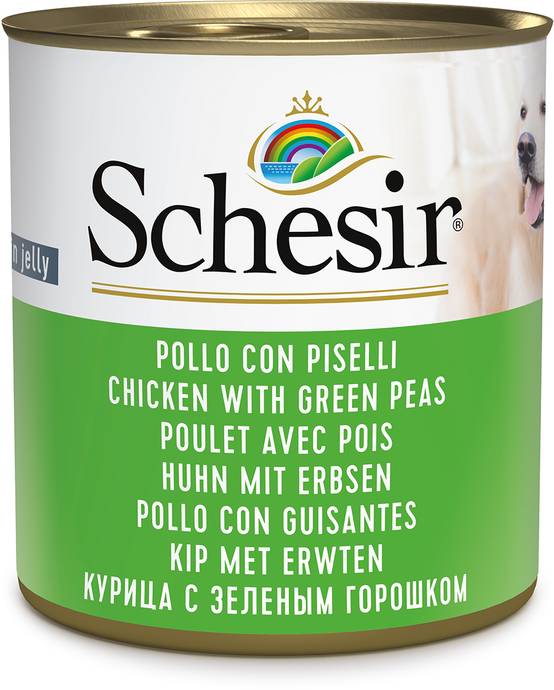 Boîte en gelée pour chien poulet-pois – SCHESIR - Image 1