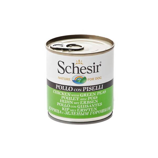 Boîte en gelée pour chien poulet-pois – SCHESIR - Imagen 2