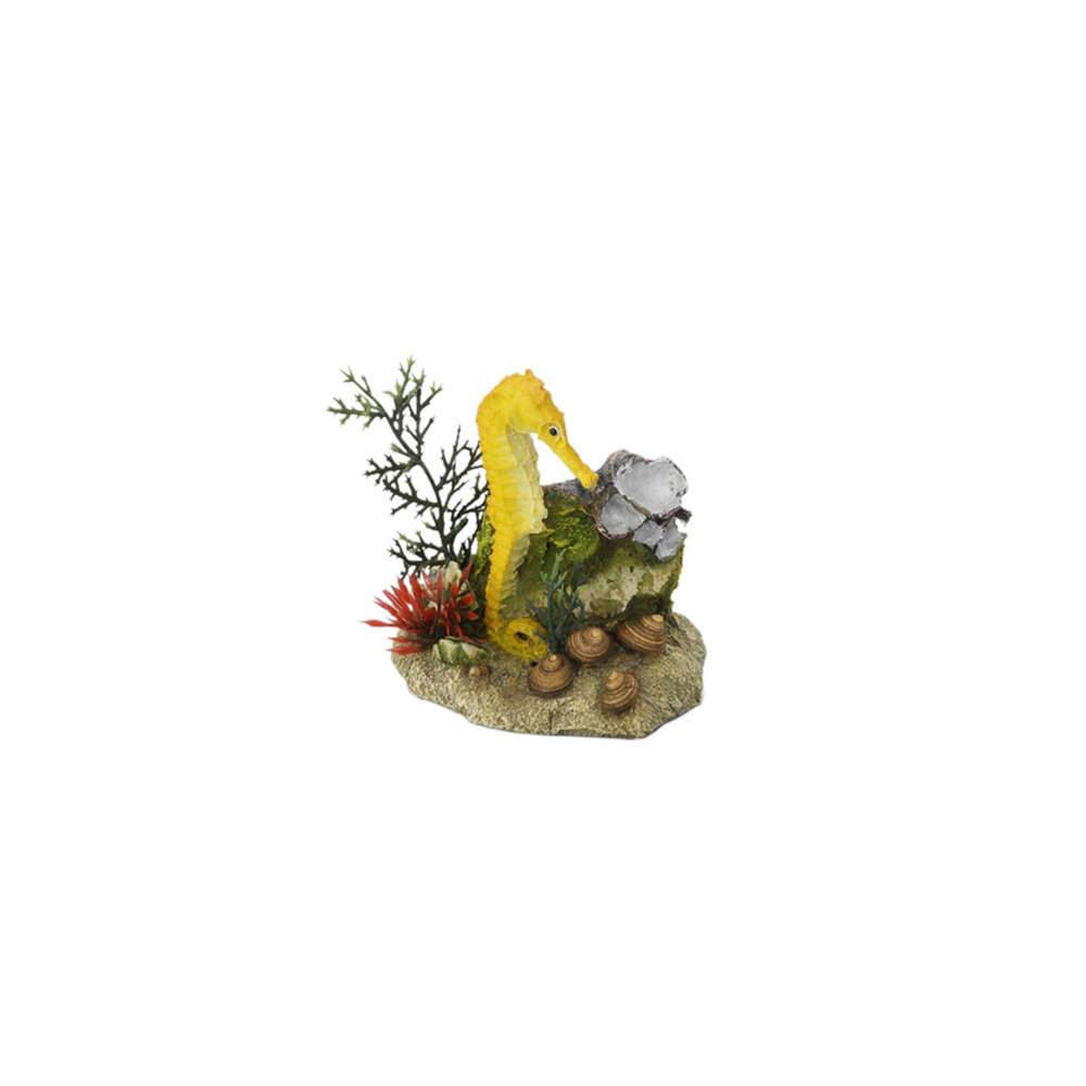 Décoration d'aquarium Hippocampe avec plantes L10,5xl6xH9 cm – EUROPET - Image 4