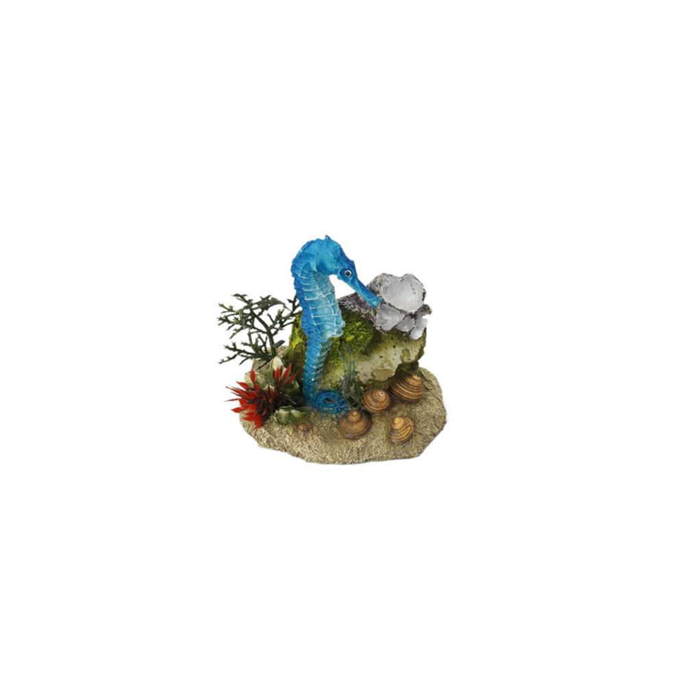 Décoration d'aquarium Hippocampe avec plantes L10,5xl6xH9 cm – EUROPET - Image 3