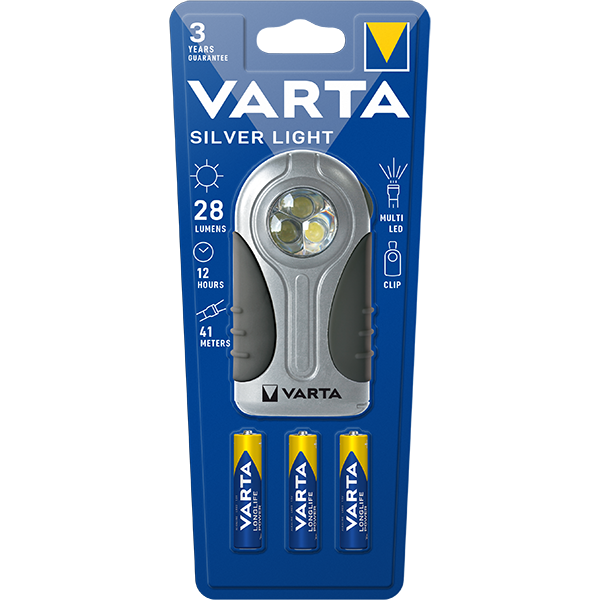 Lampe torche LED Silver Light 3 AAA incluses VARTA - Imagen 1
