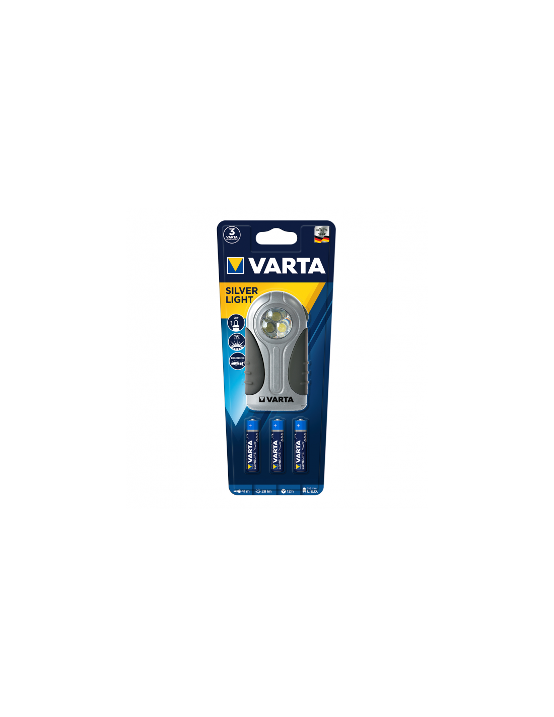 Lampe torche LED Silver Light 3 AAA incluses VARTA - Imagen 4