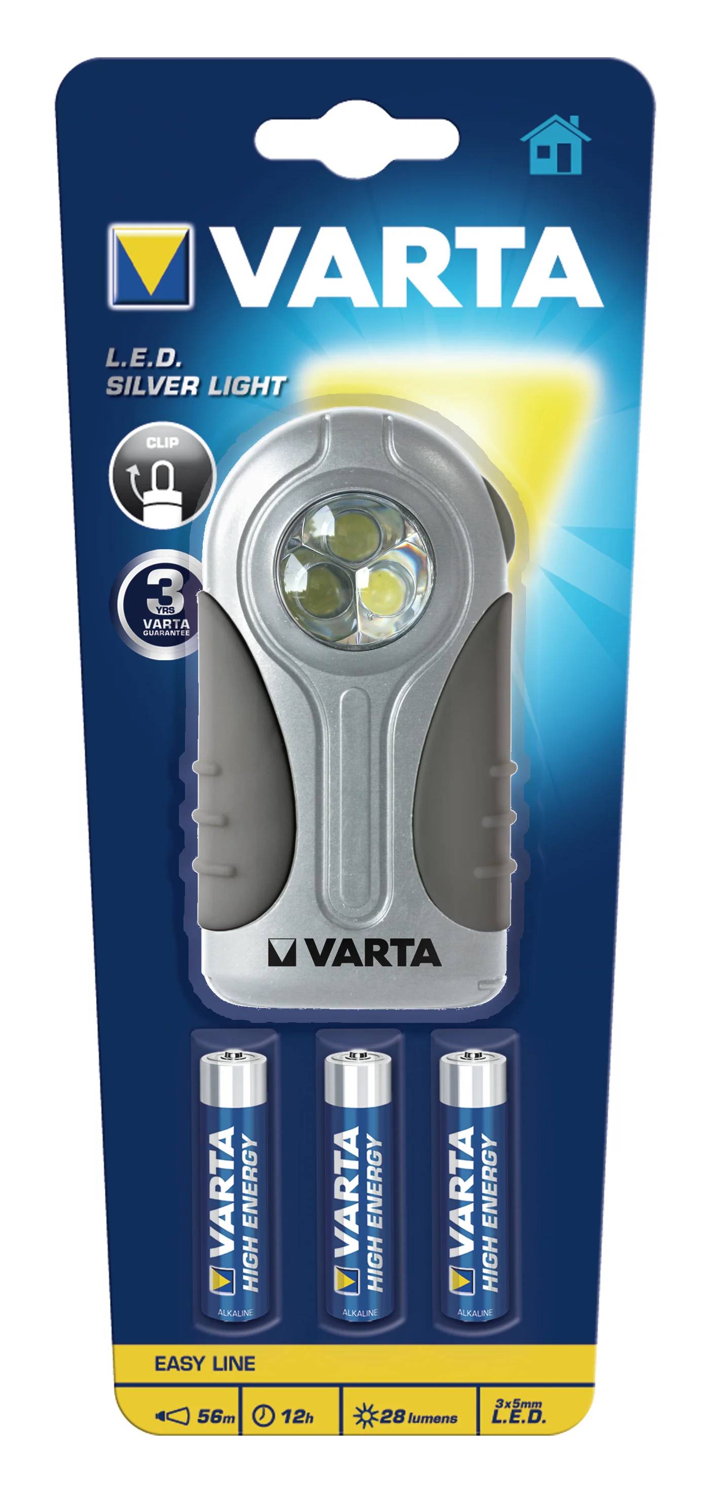 Lampe torche LED Silver Light 3 AAA incluses VARTA - Imagen 3