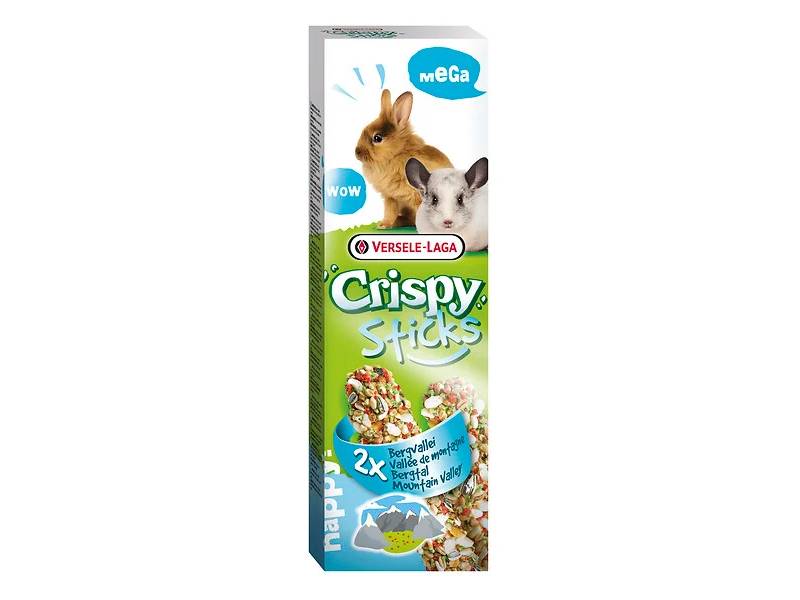 Versele Laga - Crispy Mega Sticks Lapins-Chinchillas Vallée de Montagne 2x70 gr - Imagen 2