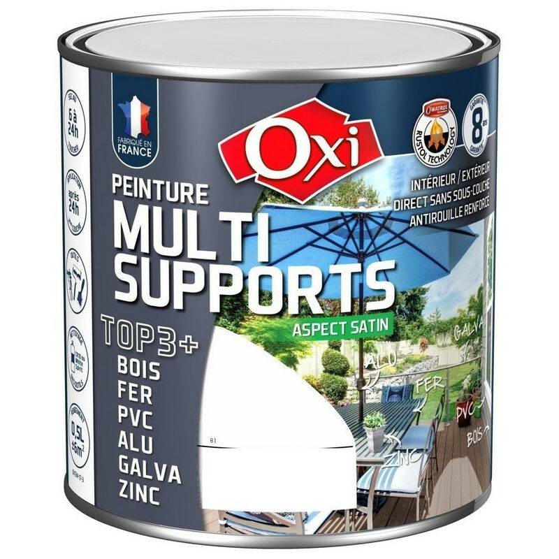 Peinture multi supports vert mousse satin 0,5 L - OXI - Image 2