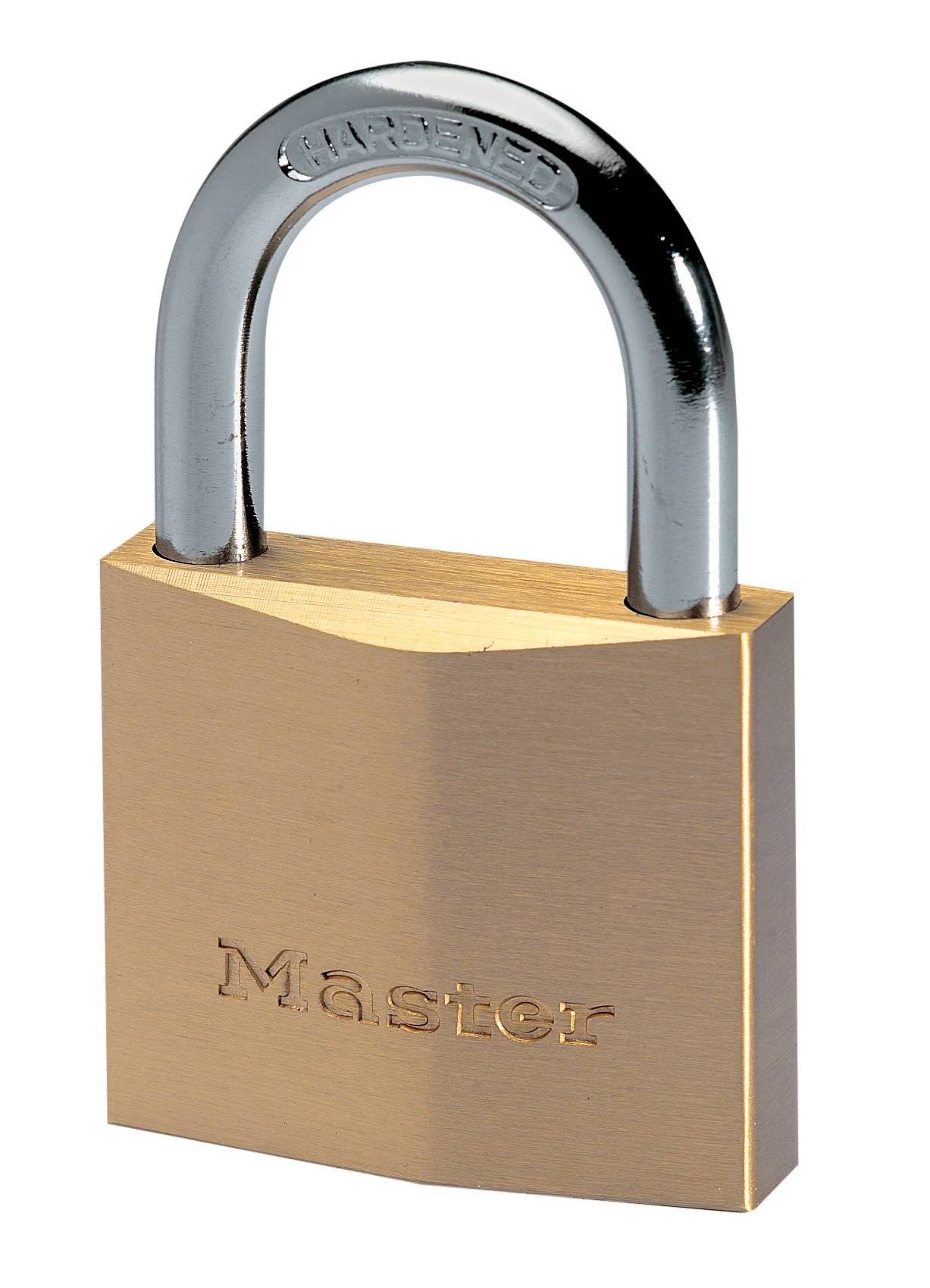Cadenas à Clé Laiton Massif 50 mm Anse Acier 30 mm - MASTER LOCK