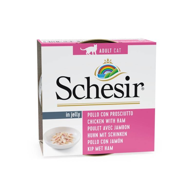 Schesir Chat - Gelee Poulet/Jambon 85g