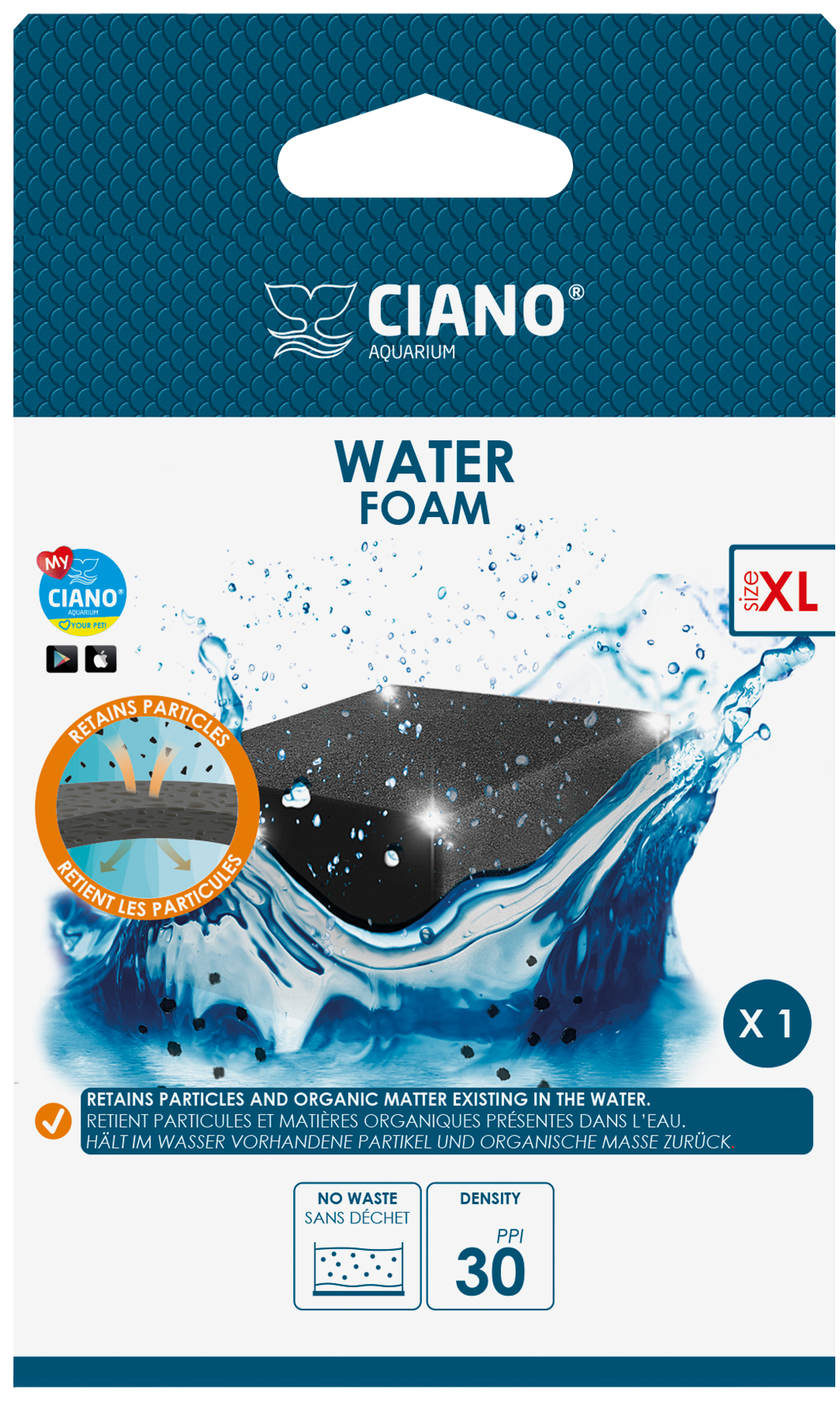 Ciano - Mousse de filtration taille XL compatible CFBIO XL - Imagen 1