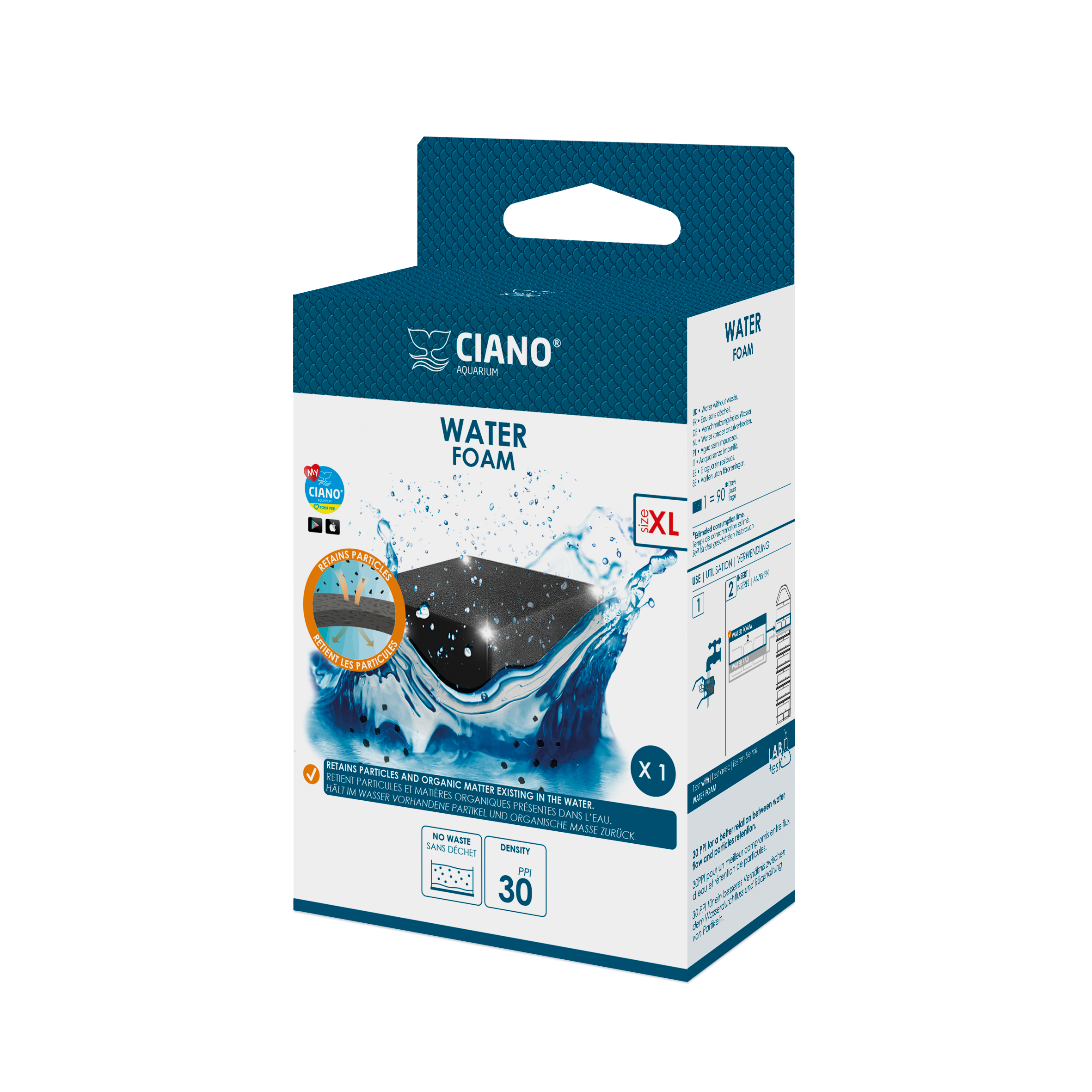 Ciano - Mousse de filtration taille XL compatible CFBIO XL - Imagen 2