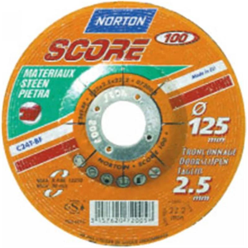 Disco de corte Ø 125 mm materiales buje desplazado SCORE 100
