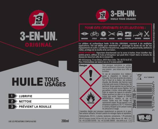 Huile multifonction aérosol 200 ml - 3-EN-UN - Image 6